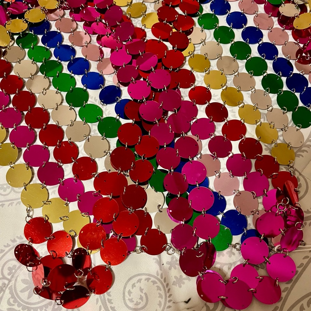 Colorful Sequin  Dress - Picture 3 of 3